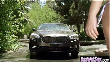 Big wet butt girl get oil on her body then bang mov 03