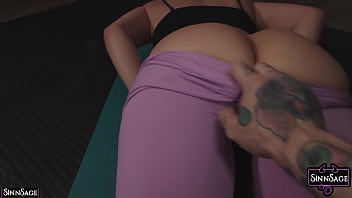 Sinn Sage Gets Her Slit Fingered While Doing Yoga Before Fucking thumbnail