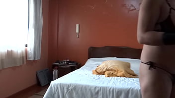 Beautiful cock cums on my tits and all i want is for him to put it in my ass