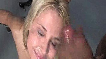 Ebony Bukkake On Sexy Blonde thumbnail