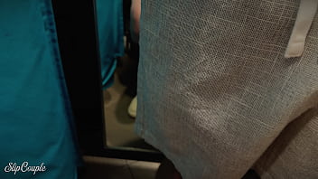 She couldn’t wait – wild changing room fuck during shopping trip