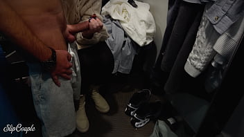 She couldn’t wait – wild changing room fuck during shopping trip