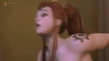 She fucked by behind in rough sex