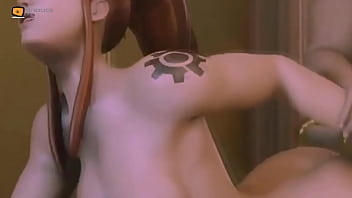 She fucked by behind in rough sex