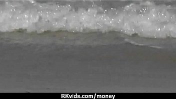 Tight teen fucks a man in front of the camera for cash 6