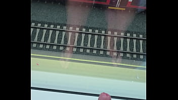 Horny Wank At The Hotel Window At The Train Station thumbnail
