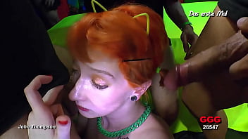 Ggg john thompson german hottie ashlee cox first time gangbang