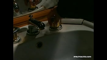 Melody kord gives some guy a blowjob for a swallowed facial cumshot