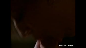 Melody kord gives some guy a blowjob for a swallowed facial cumshot