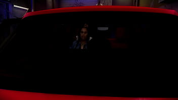 Black girl take back shots in car