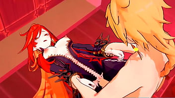 Mavuika's hot pussy needs something wet to cool it down genshin impact