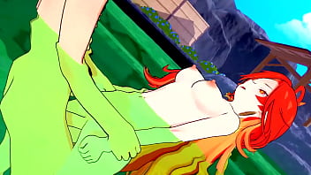 Mavuika's hot pussy needs something wet to cool it down genshin impact