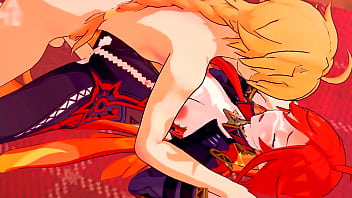 Mavuika's hot pussy needs something wet to cool it down genshin impact