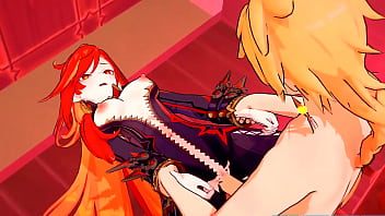 Mavuika's hot pussy needs something wet to cool it down genshin impact