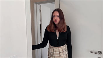 Horny landlady in pantyhose makes tenant fuck her hard