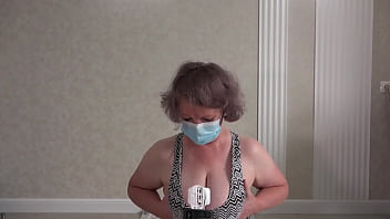 Big ass tries on panties shorts and records a sexy video for her lover home camera watches mature wife pawg