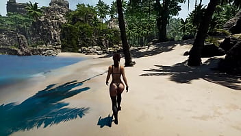 A huge rock hard cock fills lara's belly with sperm 3d hentai game