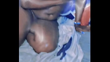 Enjoying herself at home