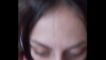 Rough facefuck session with submissive brat candie cross in knee high socks and mini skirt