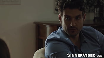 He plunges inside her and the two fuck hard and fast until he explodes all over her tight little body