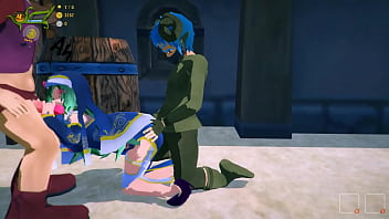 3d hentai church sister hand job