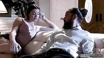 Brunette anny aurora keeps teasing her stepuncle the guy gives in lets his stepniece suck his big cock before licking and fucking her hairy pussy