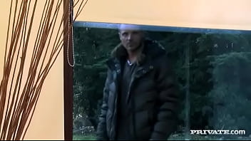 While the guys masturbate roxy screws each one in this dp gangbang