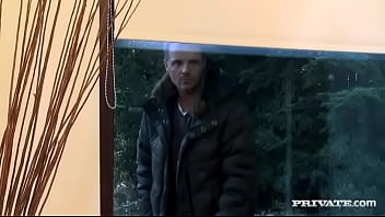 While the guys masturbate roxy screws each one in this dp gangbang