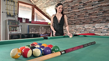 Naughty babe lucy mendez takes a dp pounding during pool game gp3250