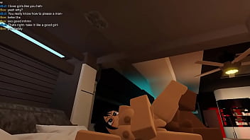 Slut with glasses getting railed on a roblox condo