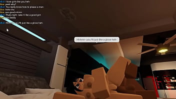 Slut with glasses getting railed on a roblox condo