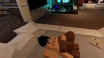 Slut with glasses getting railed on a roblox condo