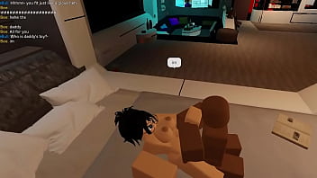 Slut with glasses getting railed on a roblox condo