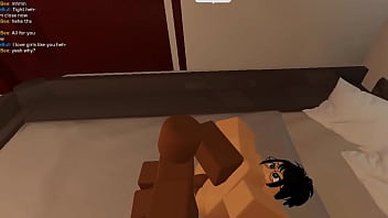 Slut with glasses getting railed on a roblox condo