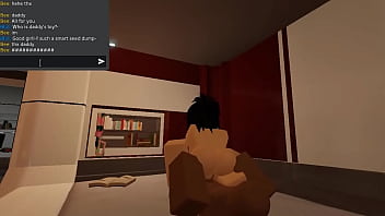 Slut with glasses getting railed on a roblox condo