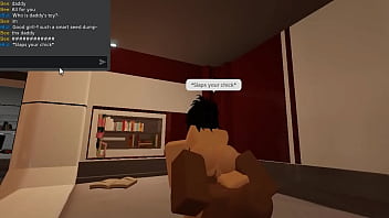 Slut with glasses getting railed on a roblox condo