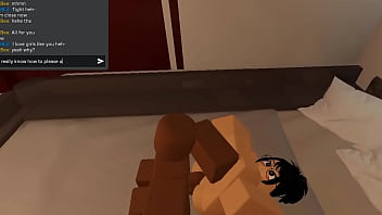 Slut with glasses getting railed on a roblox condo