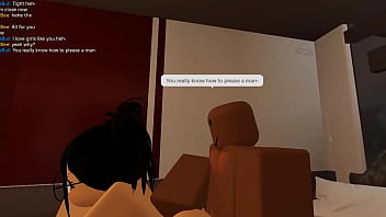 Slut with glasses getting railed on a roblox condo