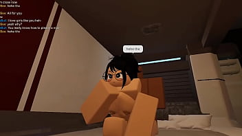 Slut with glasses getting railed on a roblox condo