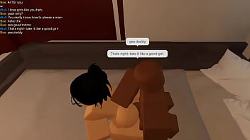 Slut with glasses getting railed on a roblox condo