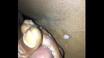 Cum on her ass