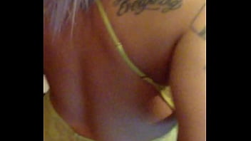 Pawg blonde milf in sexy lingerie shaking her big ass