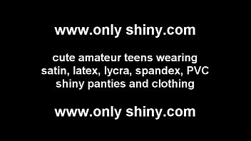 Cute girls in tight spandex and pvc