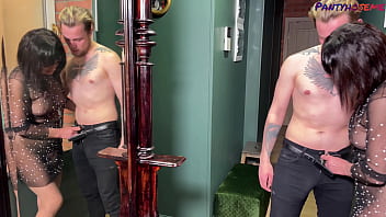 Brunette mature lola feeling naughty in sheer blouse and pantyhose fucks young lover