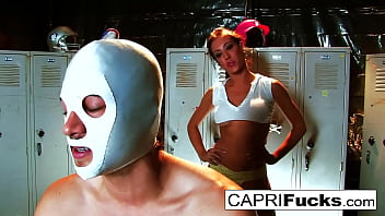 Hot brunette gets banged hard