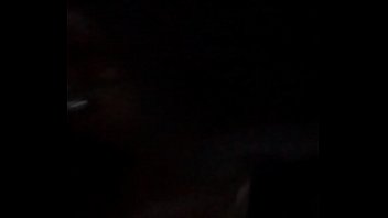 She sucks the nut out