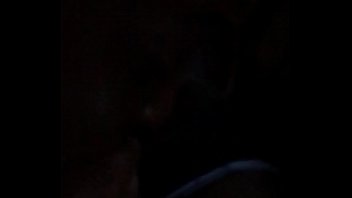 She sucks the nut out