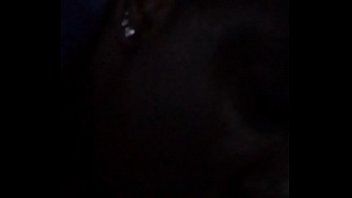 She sucks the nut out