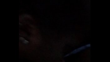 She sucks the nut out