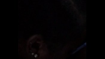 She sucks the nut out